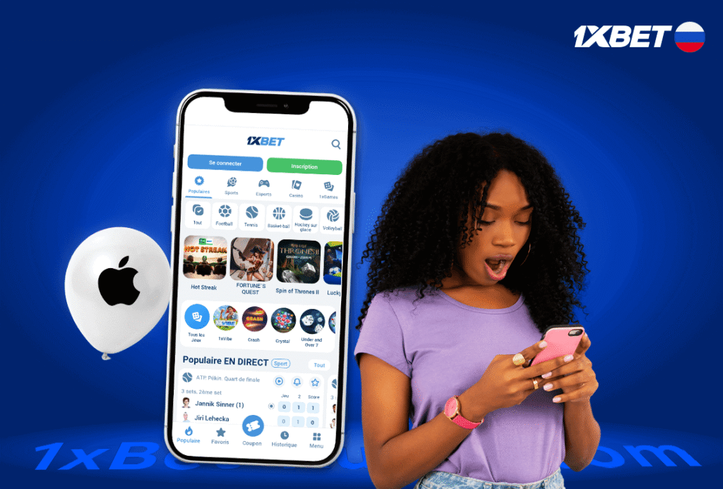 Comment créer son compte sur l’application 1xbet russe iOS ?