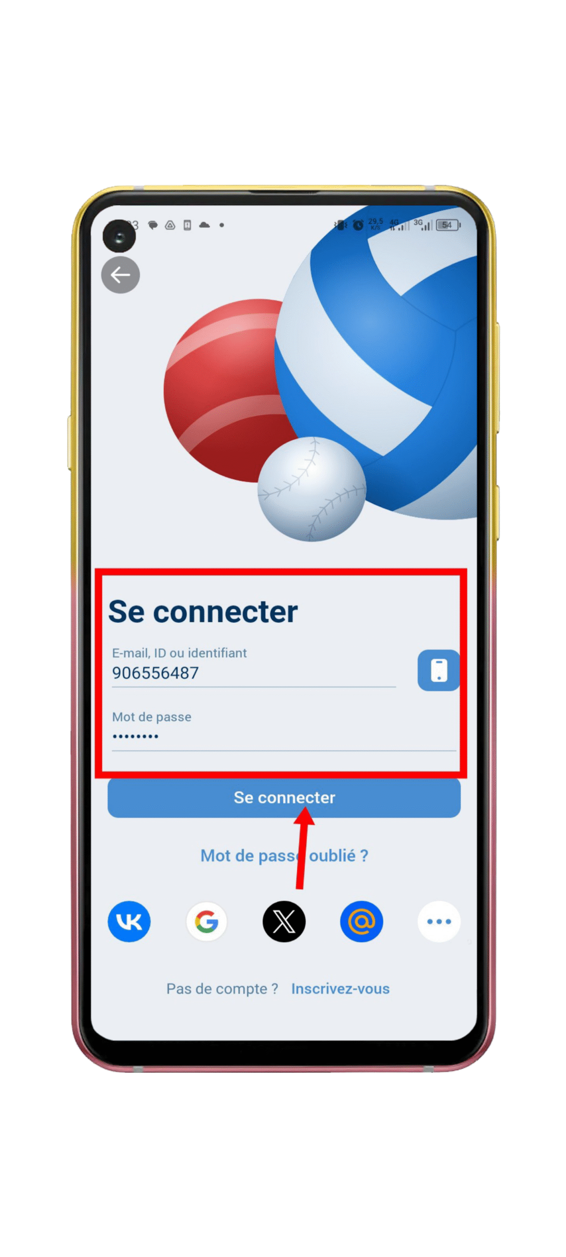 Se connecter à son compte